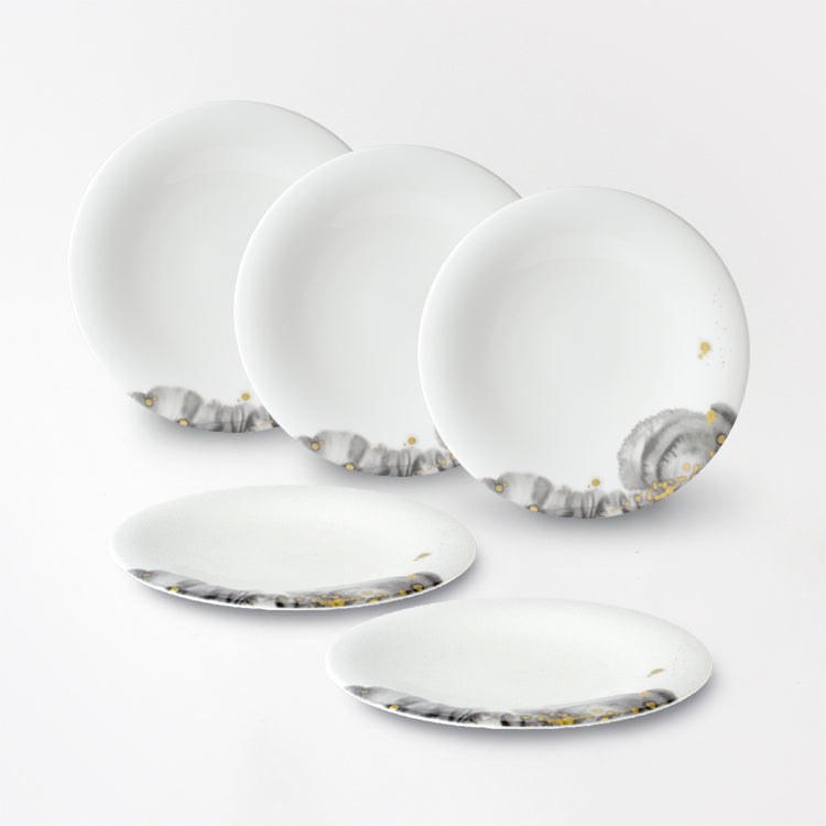 煌 KIRA 21.5cmプレート (5枚セット)