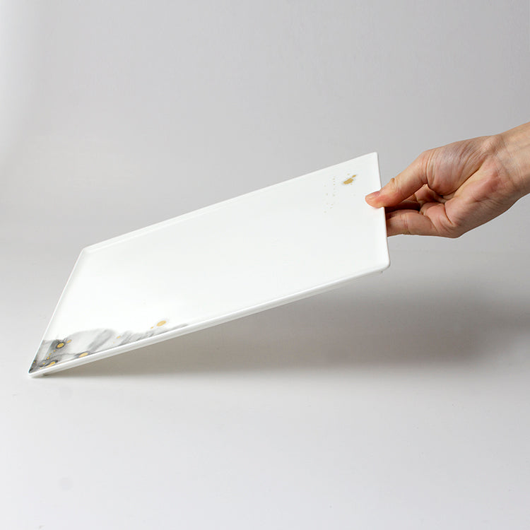 煌 KIRA 26.5cm長角皿