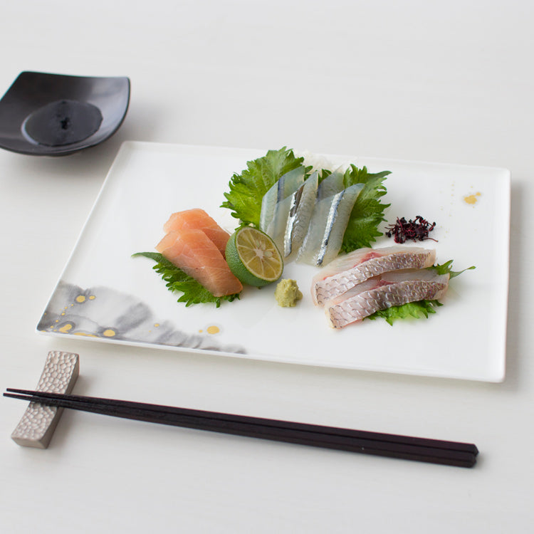 煌 KIRA 26.5cm長角皿