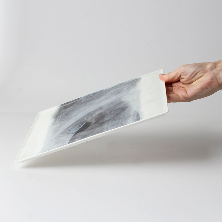 霞 KASUMI 26.5cm長角皿