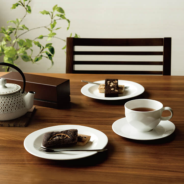 沙羅 ペア兼用碗皿 (230cc)