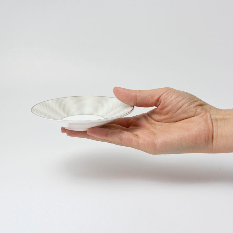 11cmプレート (ソーサー) (シルクプラチナム)