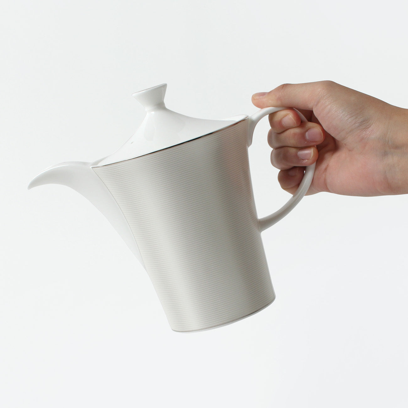 コーヒーポット(M) (シルクプラチナム)