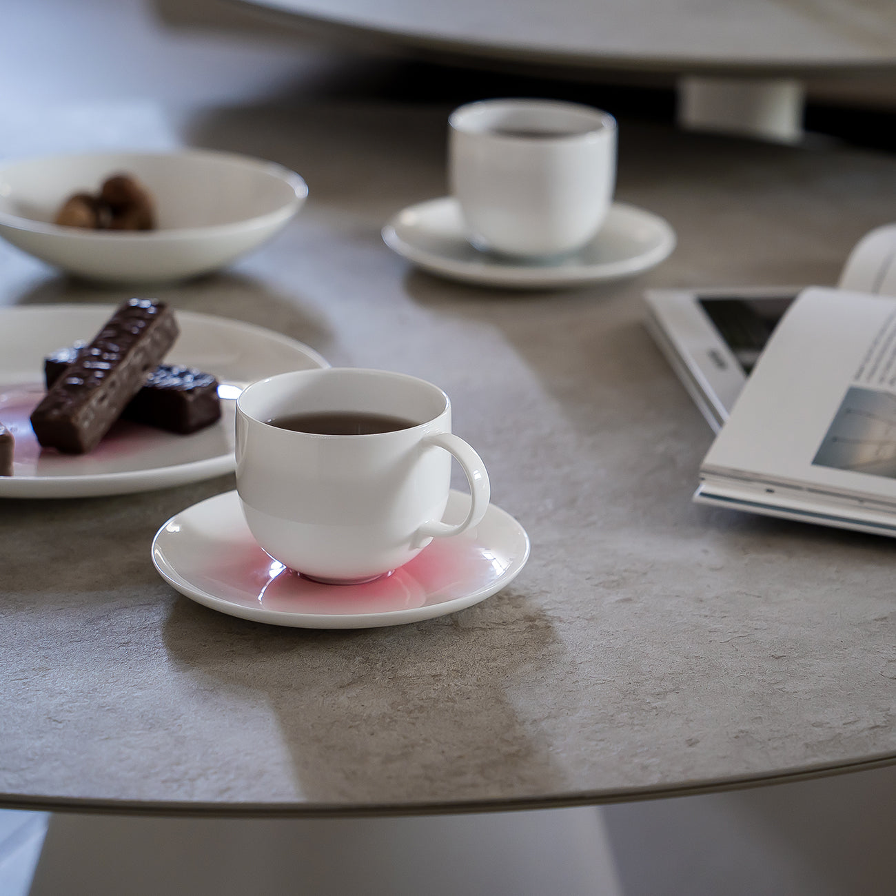 14cmソーサー (ダスティピンク)