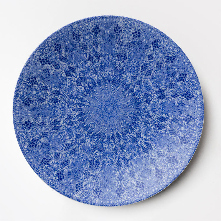 GEOMETRIC 31cmプレート (ブルー)