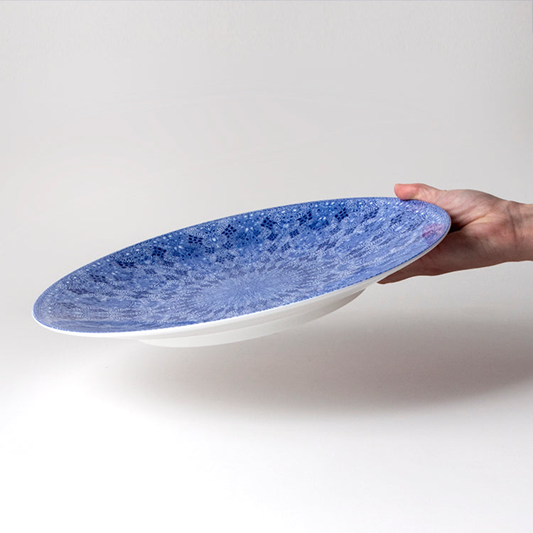 GEOMETRIC 31cmプレート (ブルー)