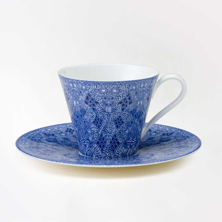 GEOMETRIC 16.5cmソーサー (ブルー)