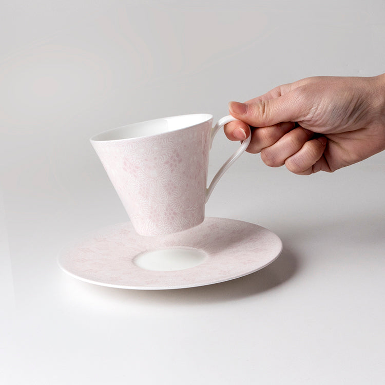 GEOMETRIC ペア兼用碗皿 (230cc)(ピンク)