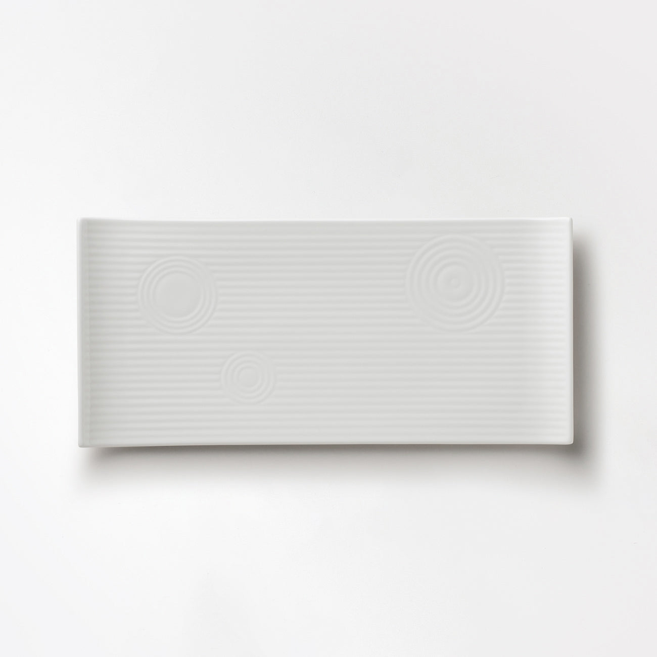 25cm長角皿 (石庭)