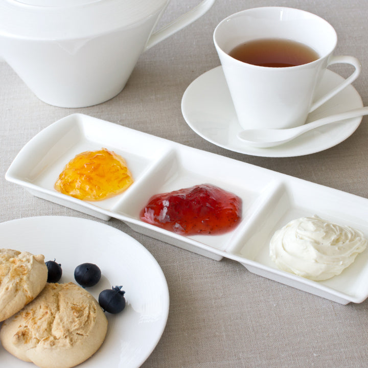 28cm長角皿 (3仕切)