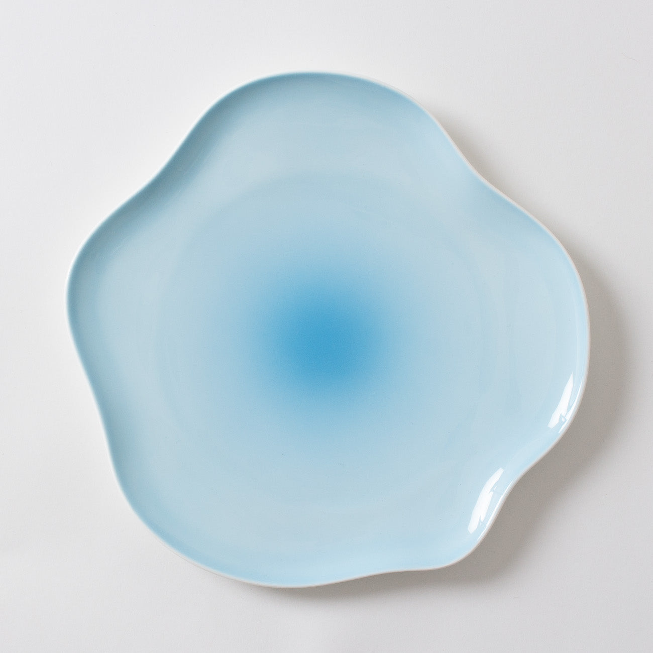 23cmプレート (アクアブルー)
