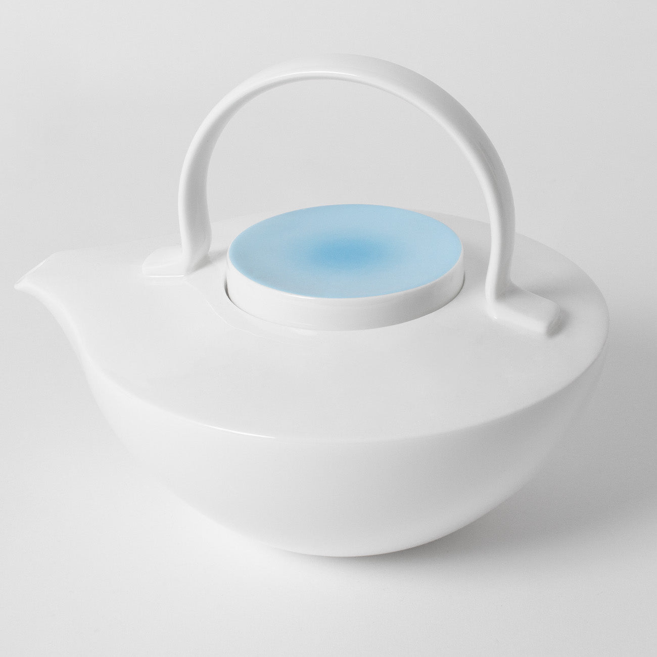 ティーポット(1000cc)(ストレーナ付) (アクアブルー)