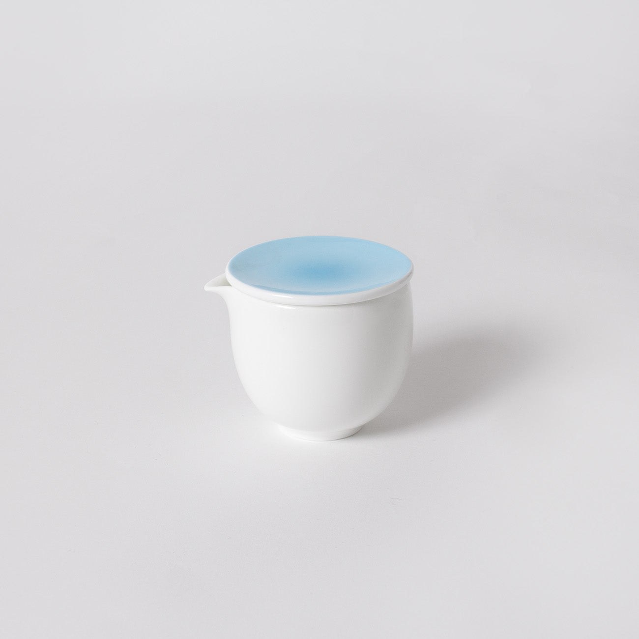 フタ付クリーマー(80cc) (アクアブルー)