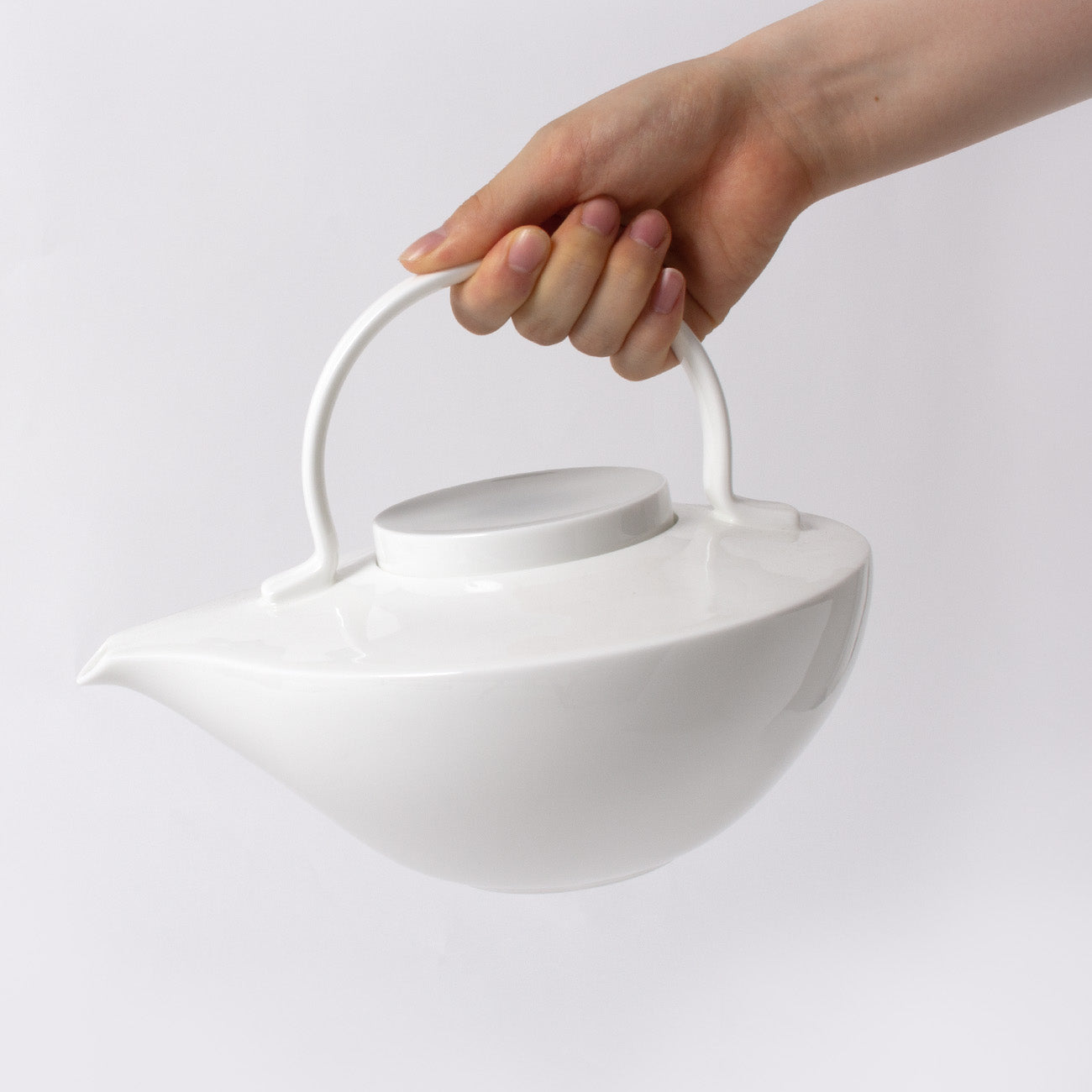 ティーポット(1000cc)(ストレーナ付) (アッシュグレー)