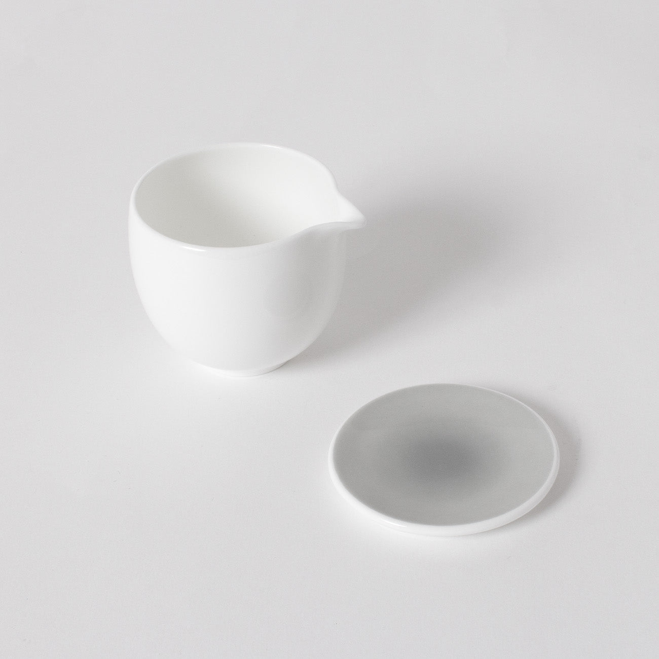 フタ付クリーマー(80cc) (アッシュグレー)