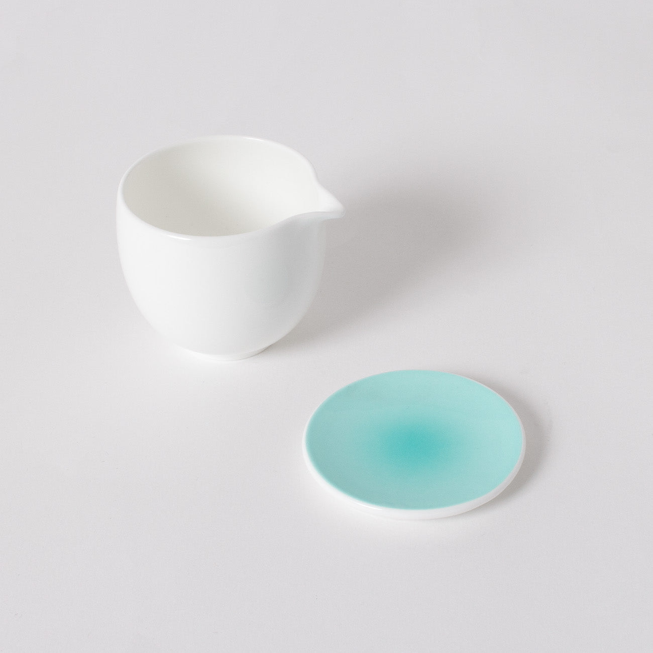 フタ付クリーマー(80cc) (ジェードグリーン)