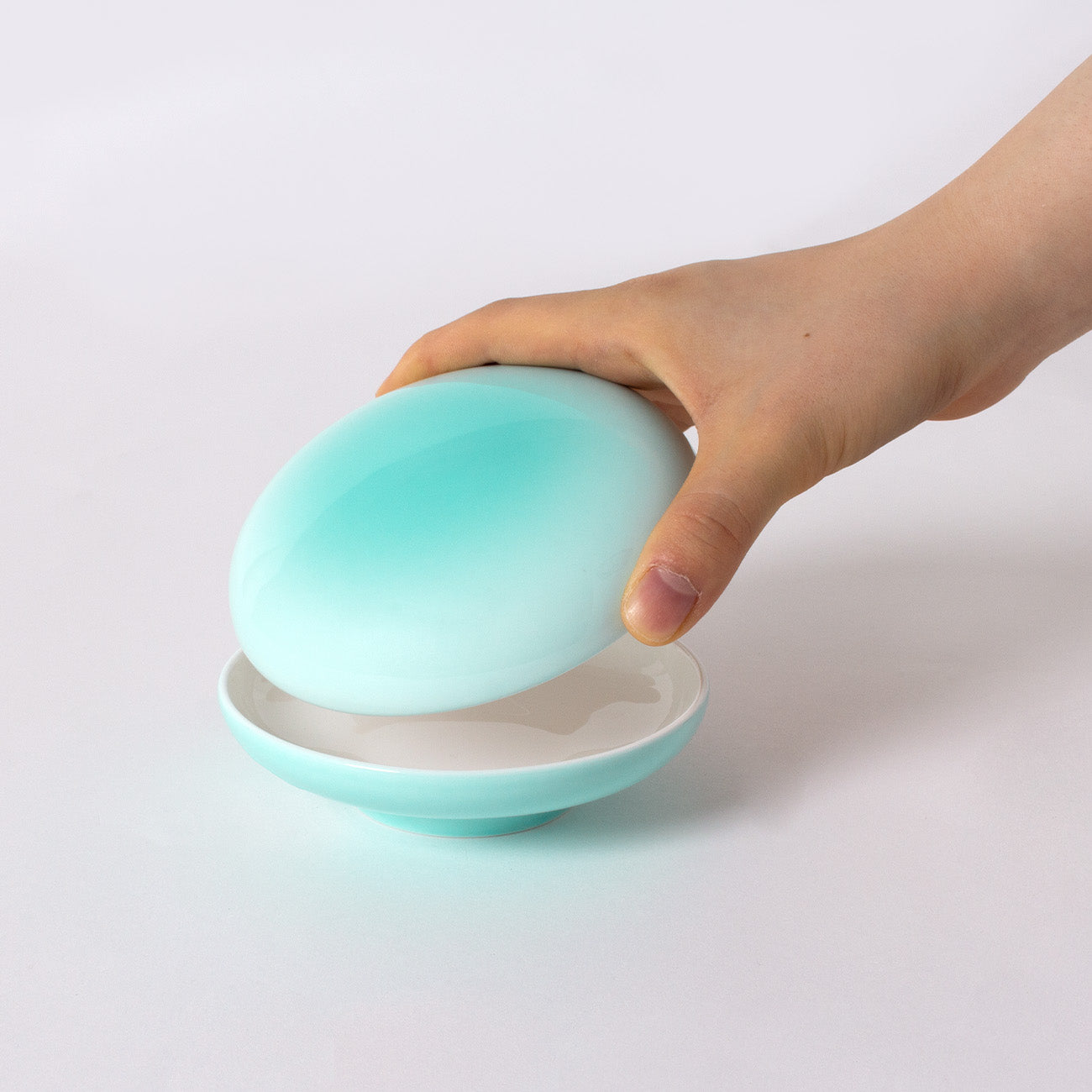 カバードボックス11cm(1個箱入) (ジェードグリーン)