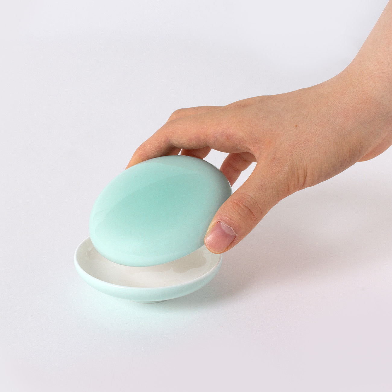 マカロンボックス(8cm)(1個箱入) (ジェードグリーン)