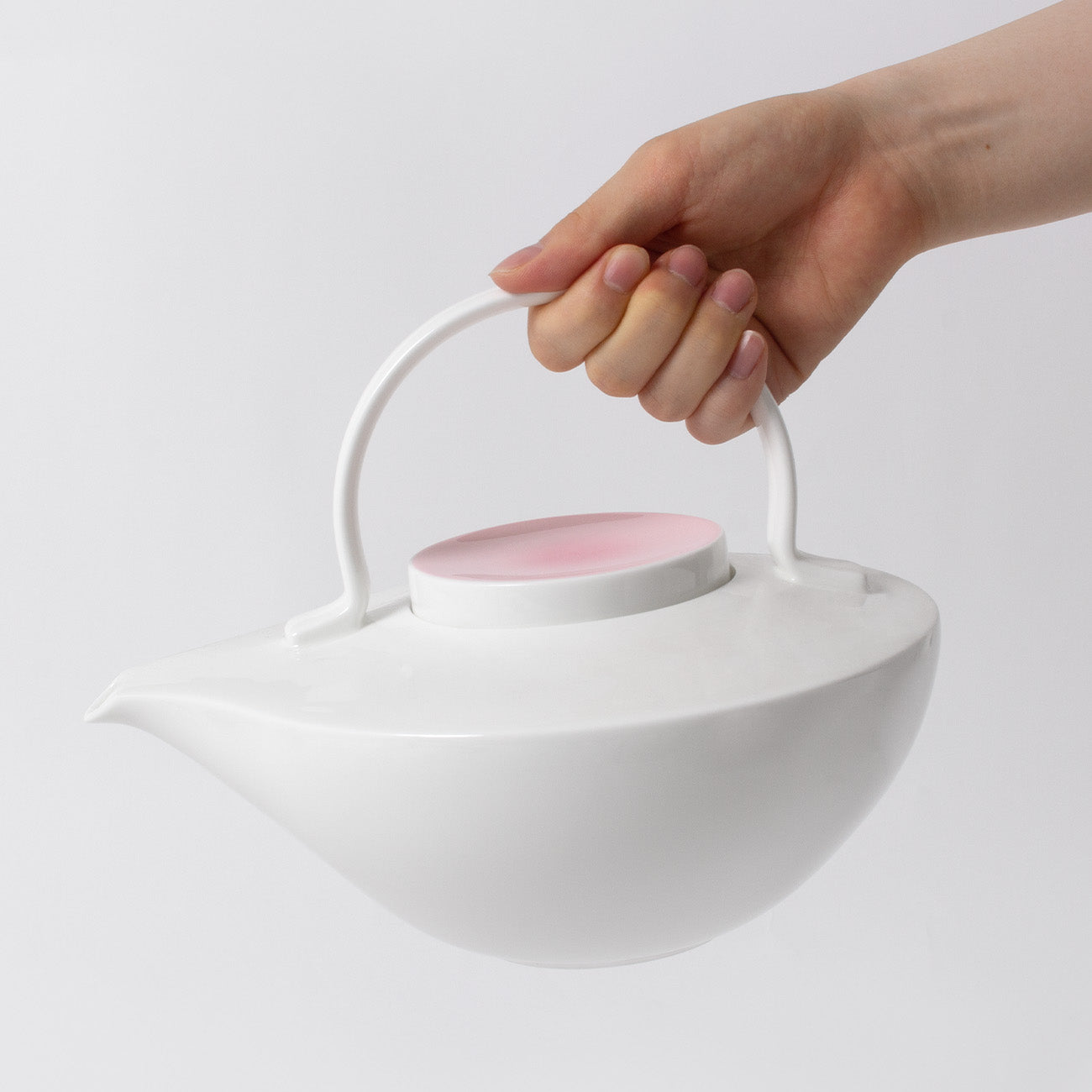 ティーポット(1000cc)(ストレーナ付) (ダスティピンク)