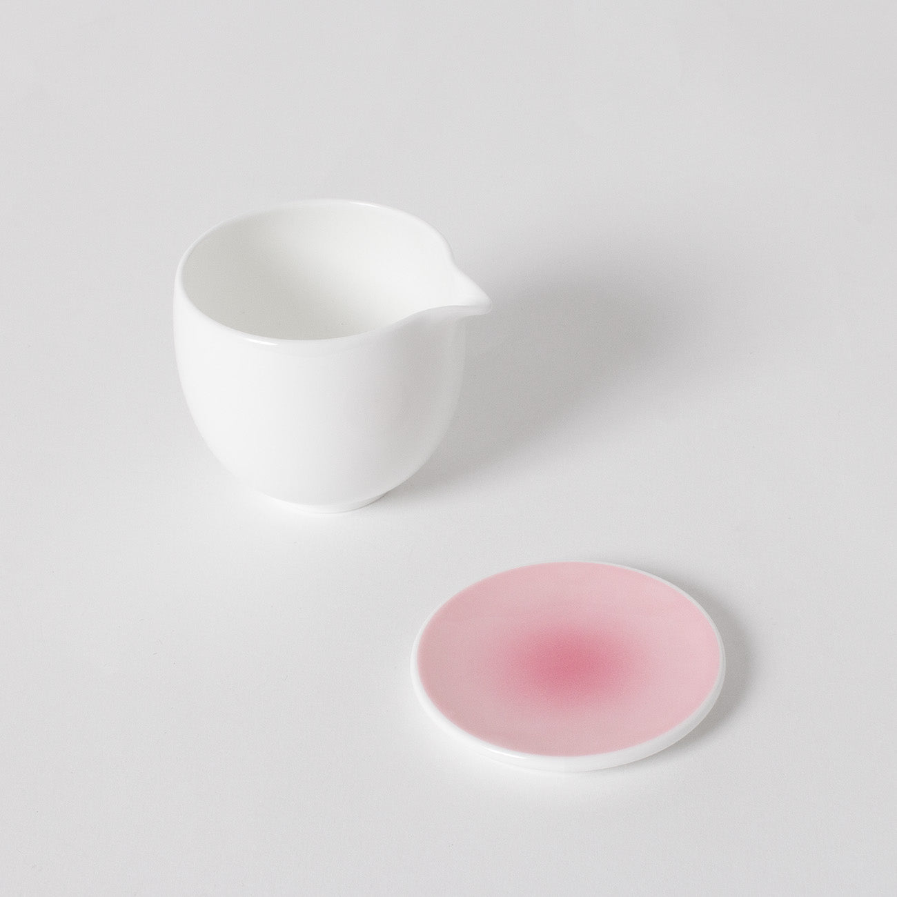 フタ付クリーマー(80cc) (ダスティピンク)