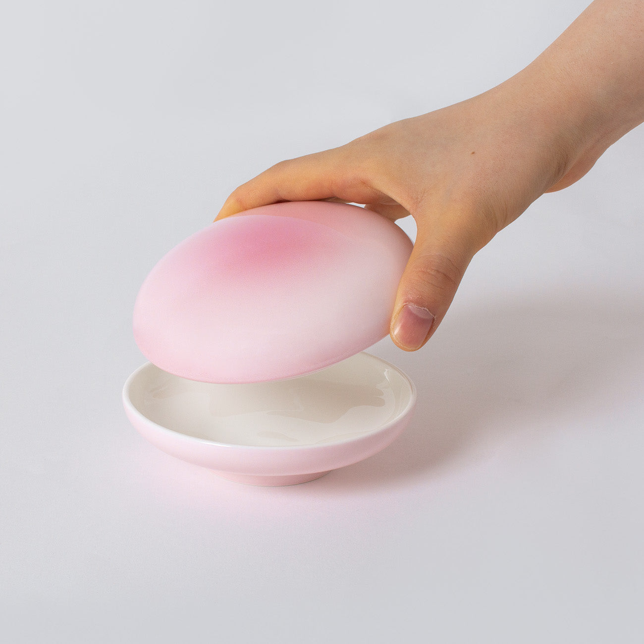 カバードボックス11cm(1個箱入) (ダスティピンク)