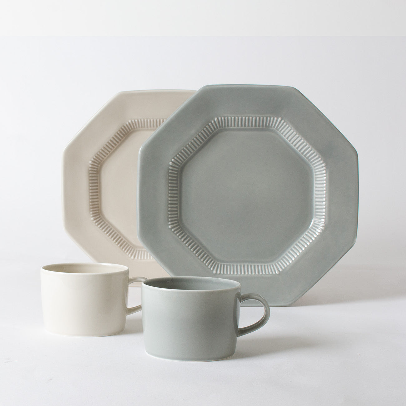 ペアセット ベージュ・ブルーグレー