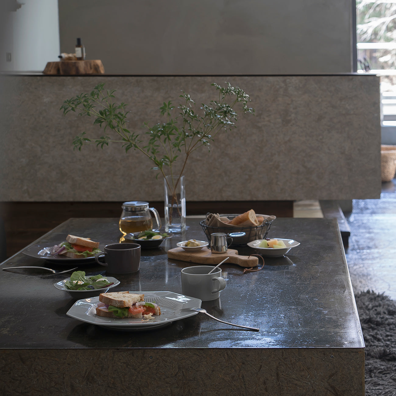 ペアセット ディープブラウン・ブルーグレー