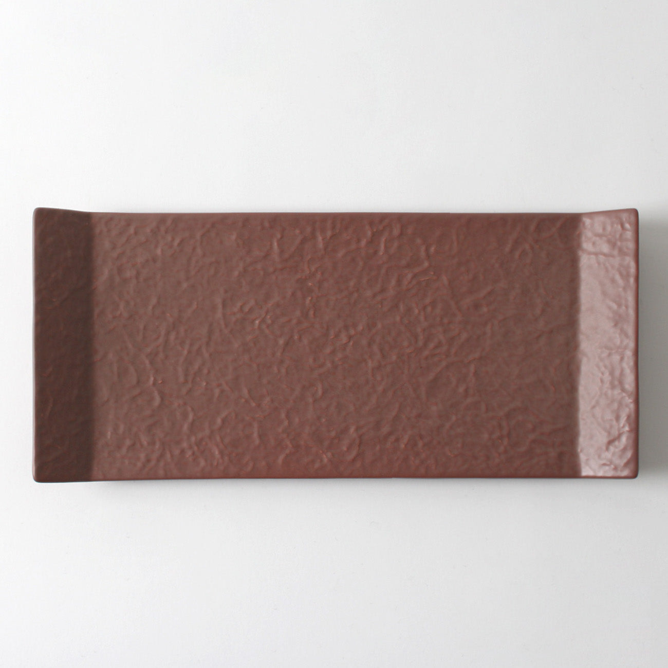 紅殻 30cm長角皿(和紙)