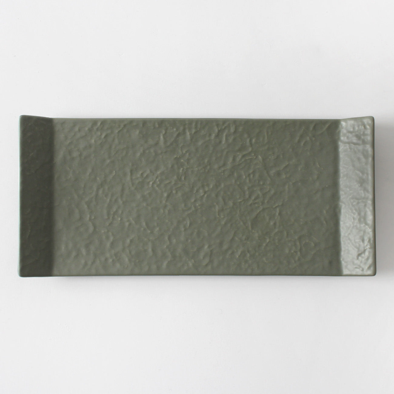 青苔 30cm長角皿(和紙)