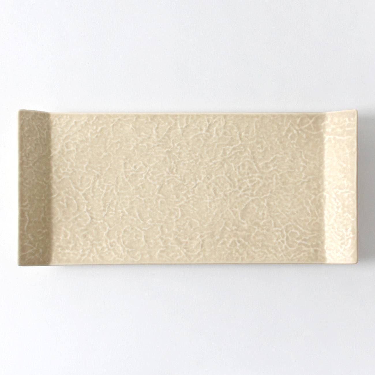 浅黄 30cm長角皿(和紙)