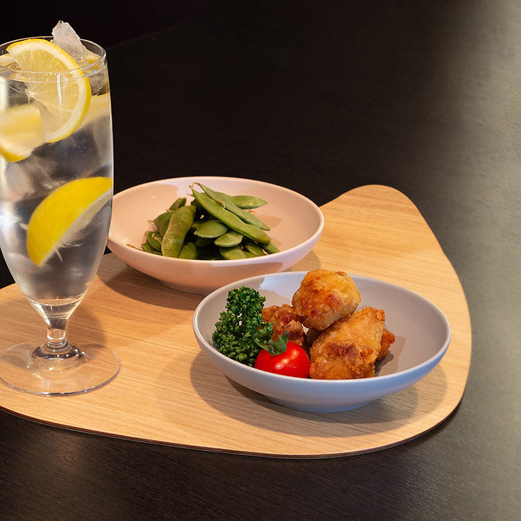 晩酌皿2枚セット (パステルカラー)