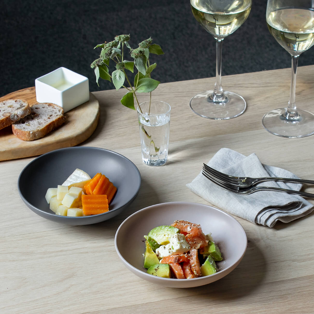 晩酌皿2枚セット (リラックスカラー)