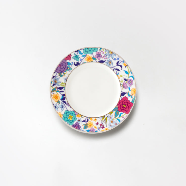 nikko食器｜内藤新平｜WHITE 15cmプレート｜FLOWER DANCE｜ニッコー