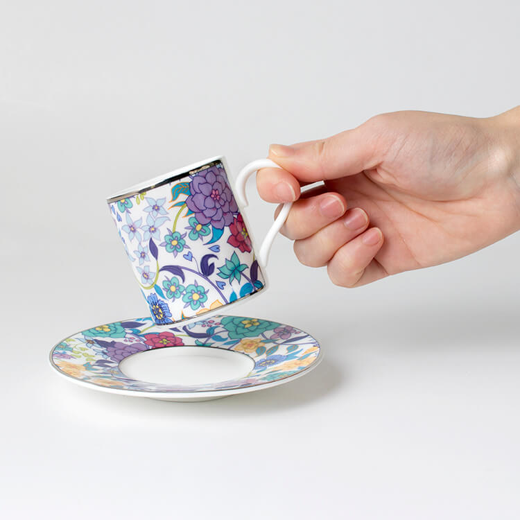 WHITE デミタス碗皿 (130cc)