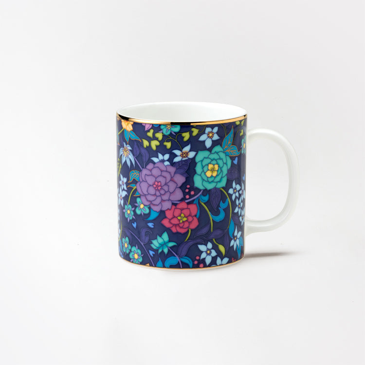 nikko食器｜内藤新平｜BLUE マグ (350cc)｜FLOWER DANCE｜ニッコー公式