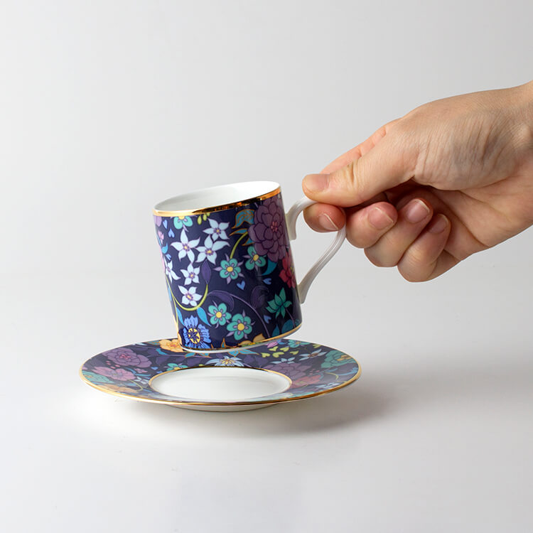 BLUE デミタス碗皿 (130cc)