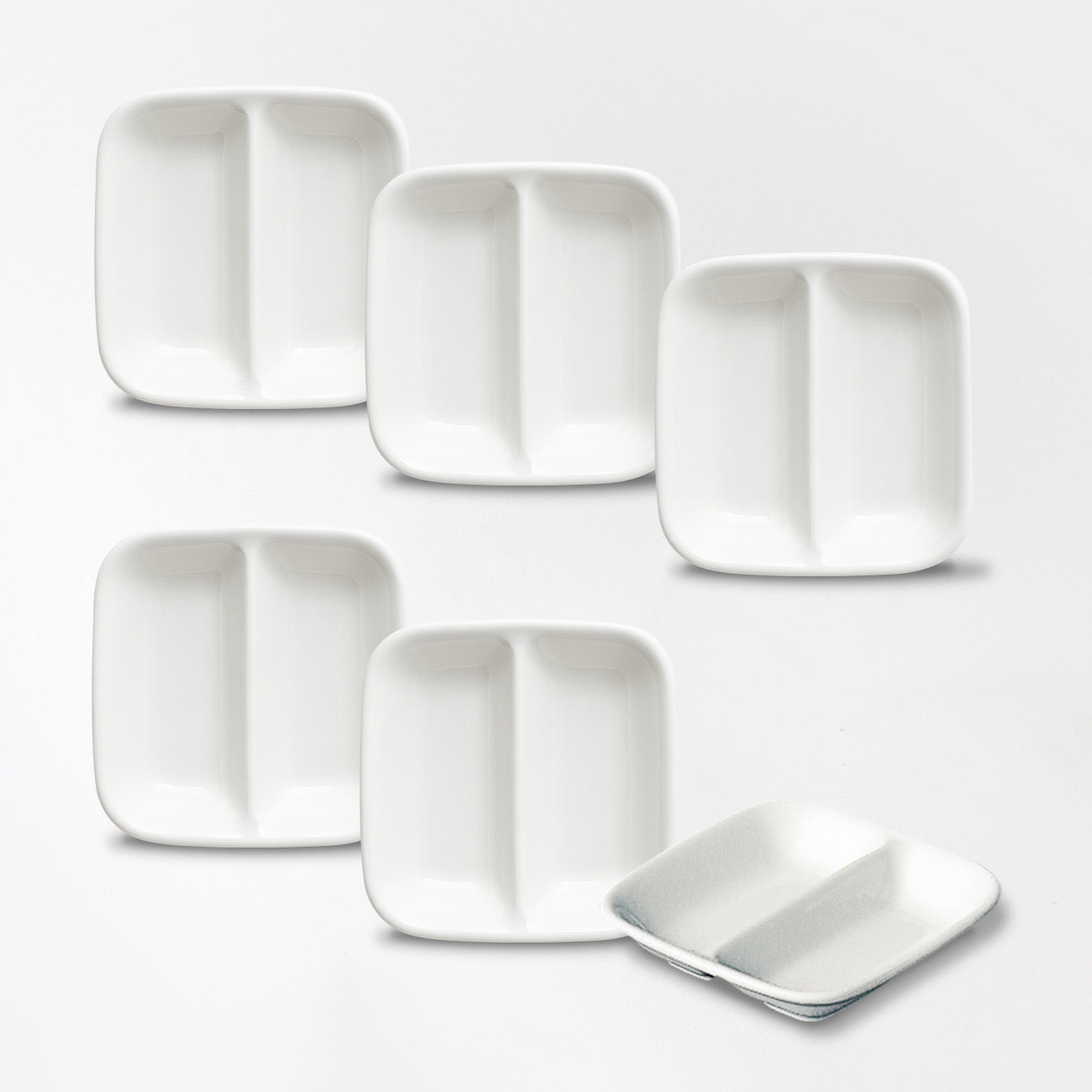 角型スパイスディッシュ6枚セット