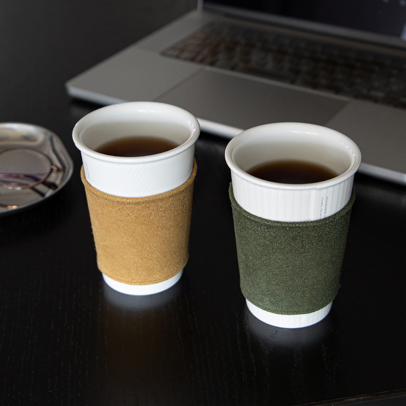 like a Paper Cup ペアセット (金彩なし) スリーブ付 (オリーブ・オニオン)