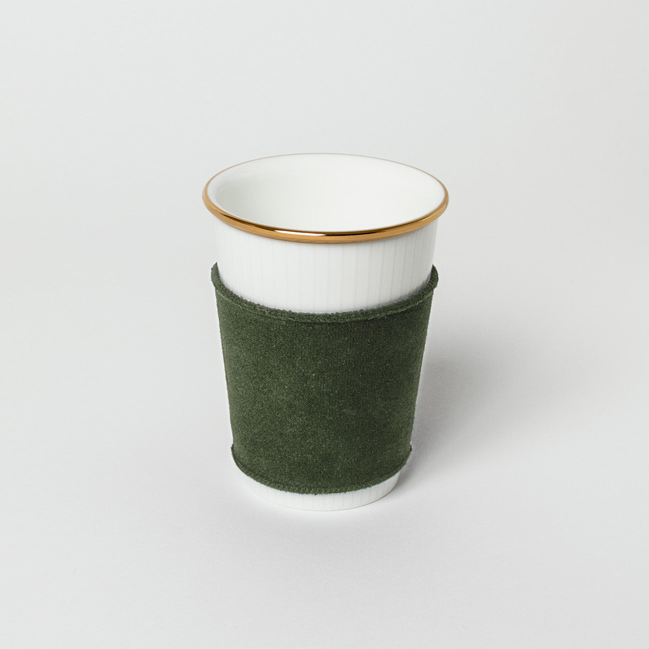 like a Paper Cup (出格子 金彩) スリーブ付 (オリーブ)