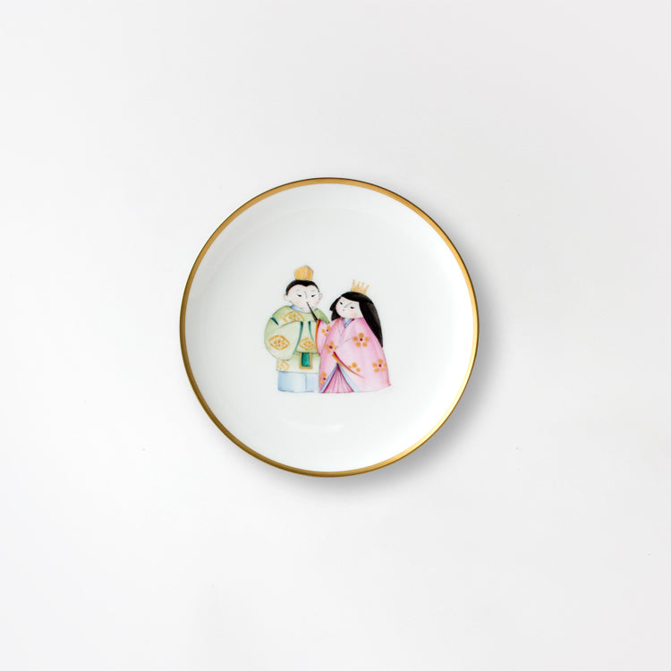 15cmプレート (立ち雛)あーん雛