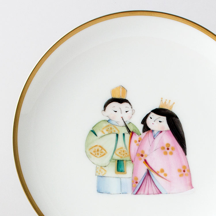 15cmプレート (立ち雛)あーん雛