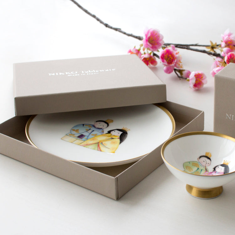 15cmプレート (立ち雛)あーん雛