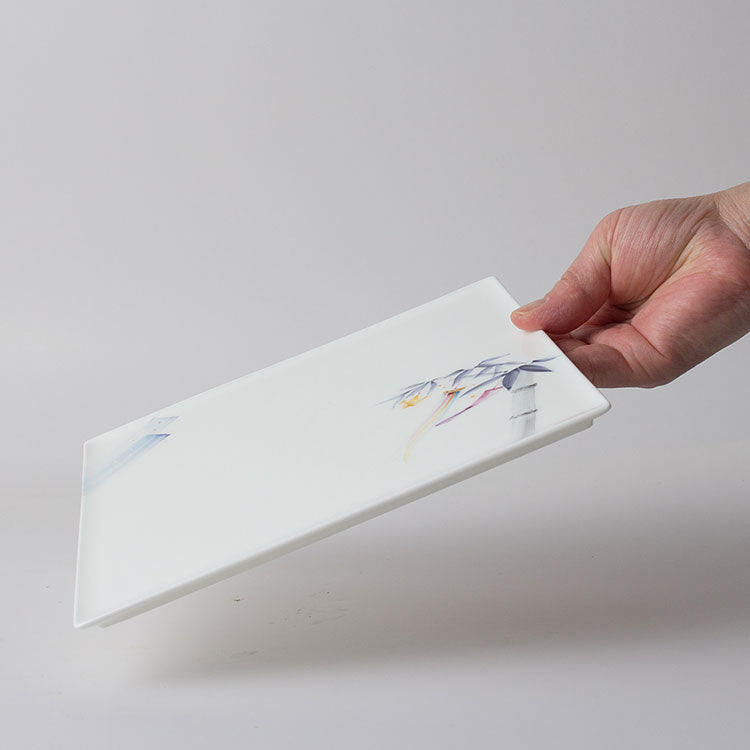 19cm角皿 笹飾り