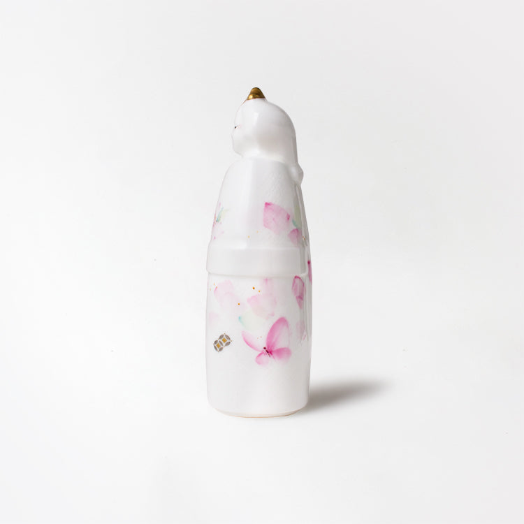 立ち雛 NiPPONめでたづくし 名入れ扇札 (アルファベット)付