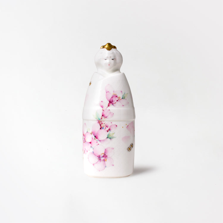 立ち雛 NiPPONめでたづくし 名入れ扇札 (アルファベット)付