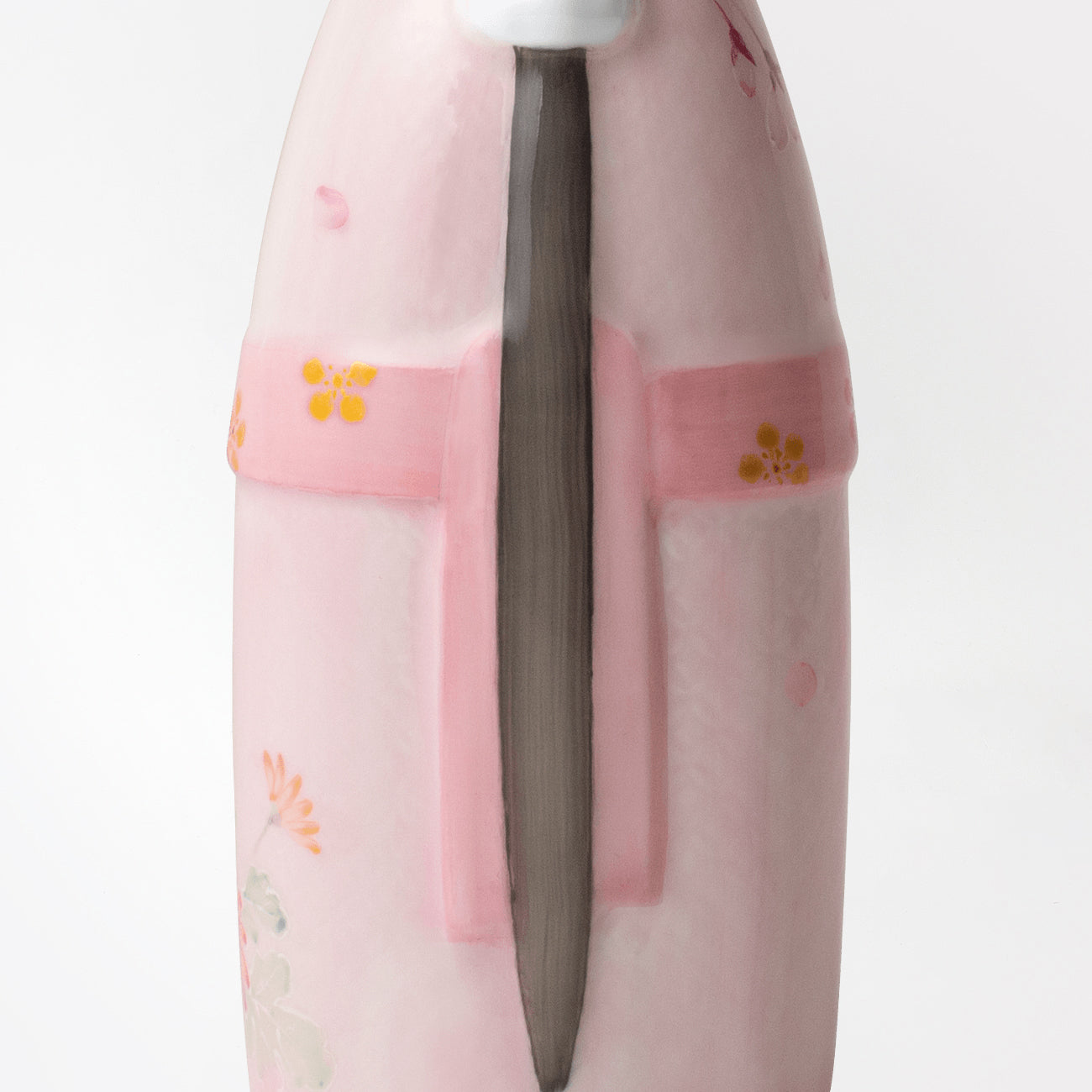 立ち雛 加賀の季 名入れ扇札 (アルファベット)付