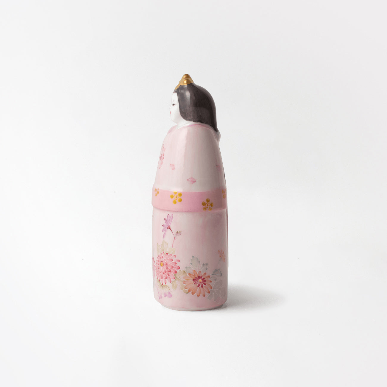 立ち雛 加賀の季 名入れ扇札 (ひらがな)付