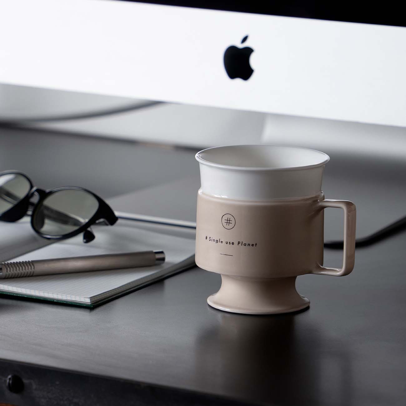 #Single use Planet cup (サンドベージュ)