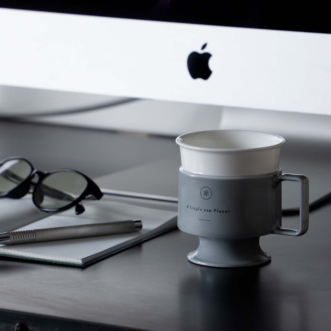 #Single use Planet cup (グレー)
