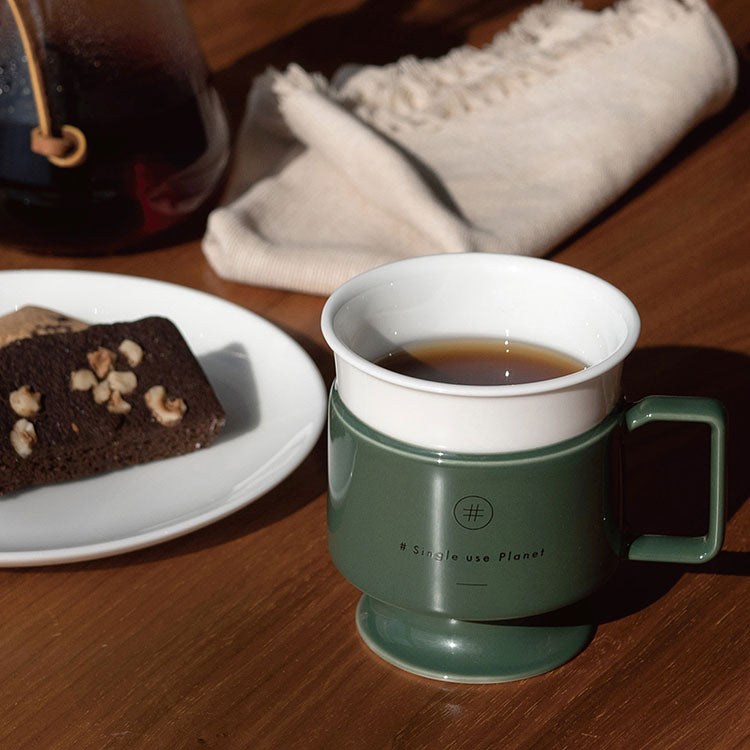 #Single use Planet cup (アースグリーン)
